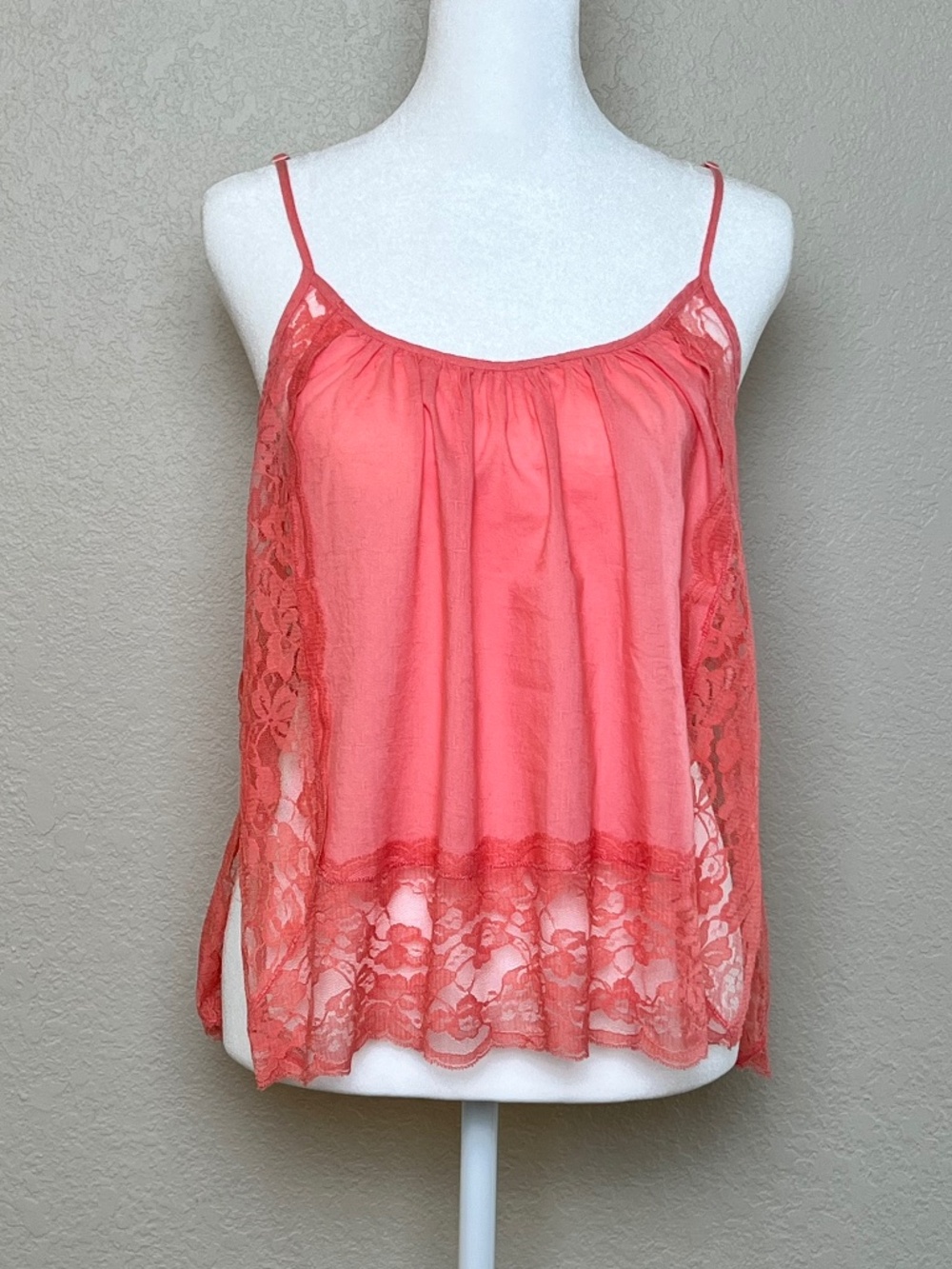 Intimately by Free People Open Sided Lace Camisole Chemise Top